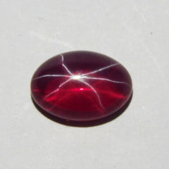 Stunning Natural RED Oval Shape 9.65 Ct Star Ruby Loose Gemstone CERTIFIED