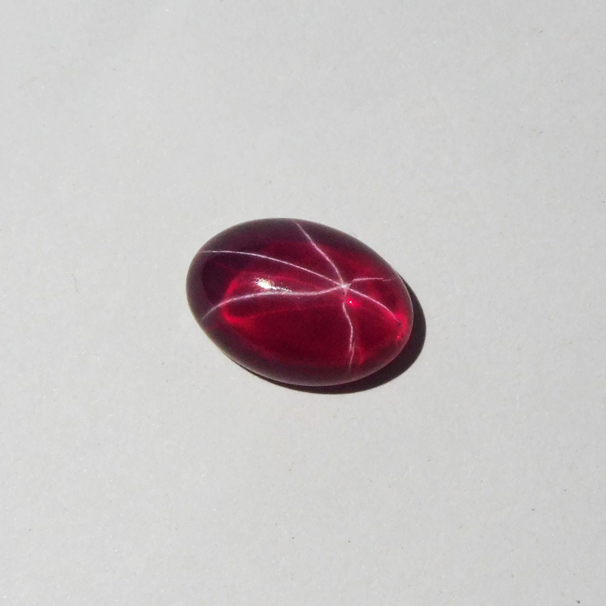 Stunning Natural RED Oval Shape 9.65 Ct Star Ruby Loose Gemstone CERTIFIED