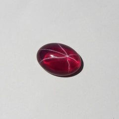 Stunning Natural RED Oval Shape 9.65 Ct Star Ruby Loose Gemstone CERTIFIED