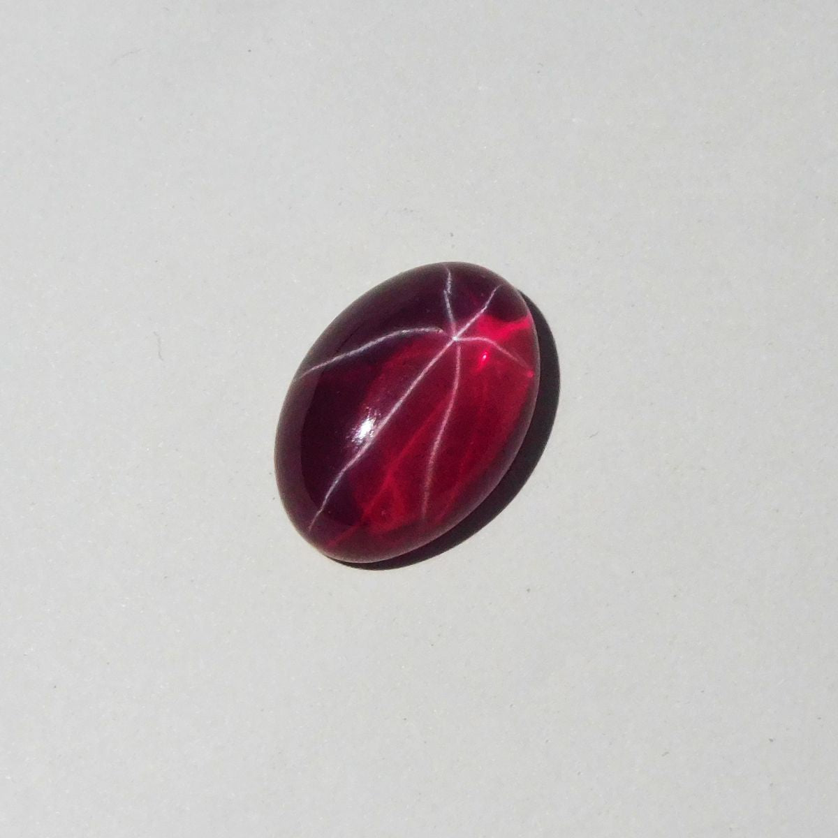 Stunning Natural RED Oval Shape 9.65 Ct Star Ruby Loose Gemstone CERTIFIED