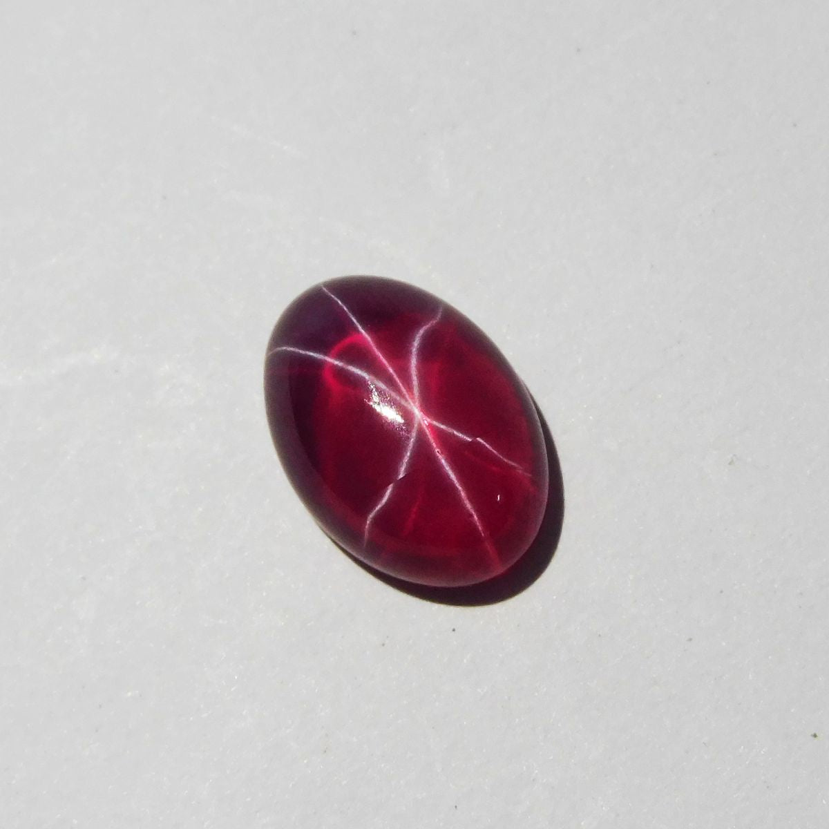 Stunning Natural RED Oval Shape 9.65 Ct Star Ruby Loose Gemstone CERTIFIED