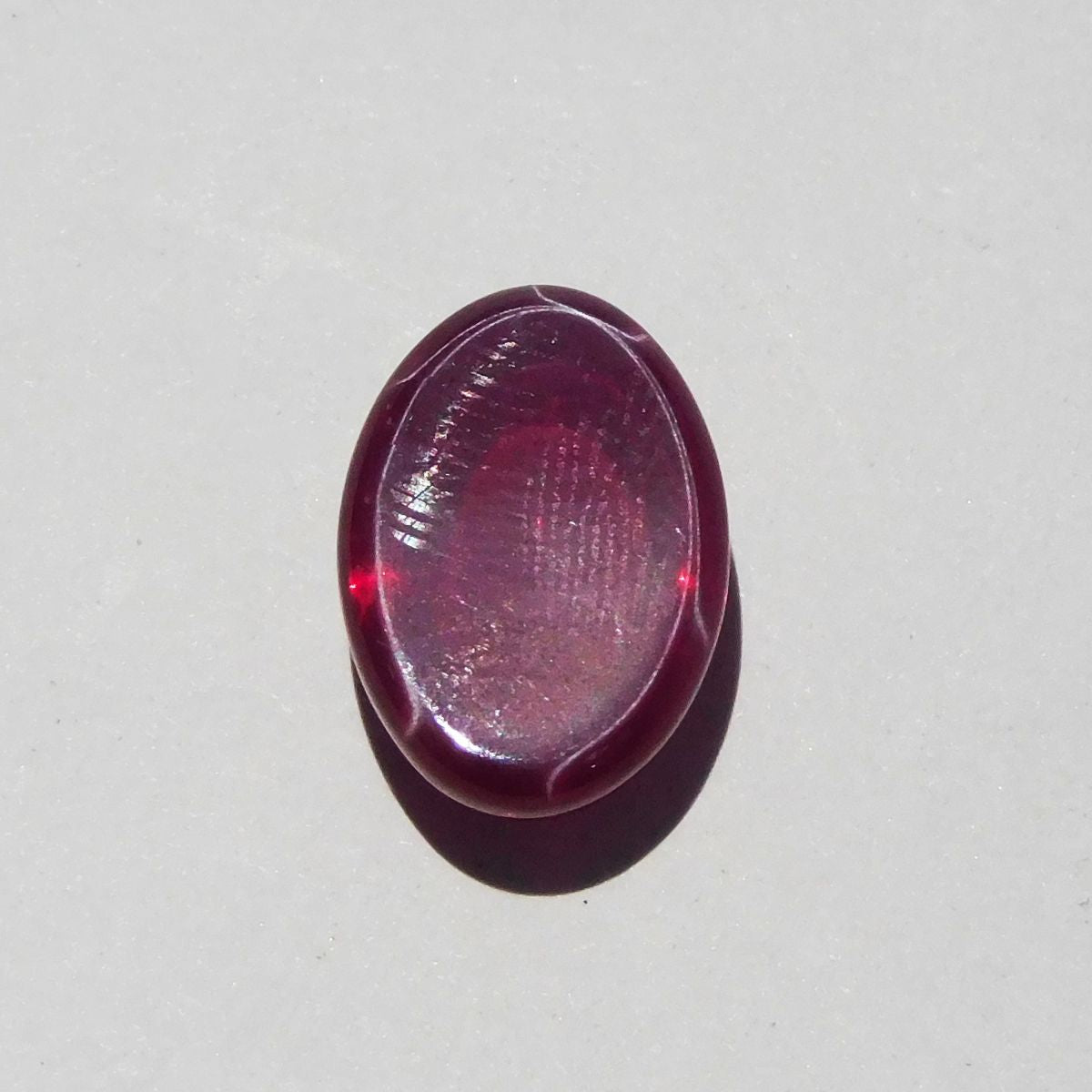 Stunning Natural RED Oval Shape 9.65 Ct Star Ruby Loose Gemstone CERTIFIED