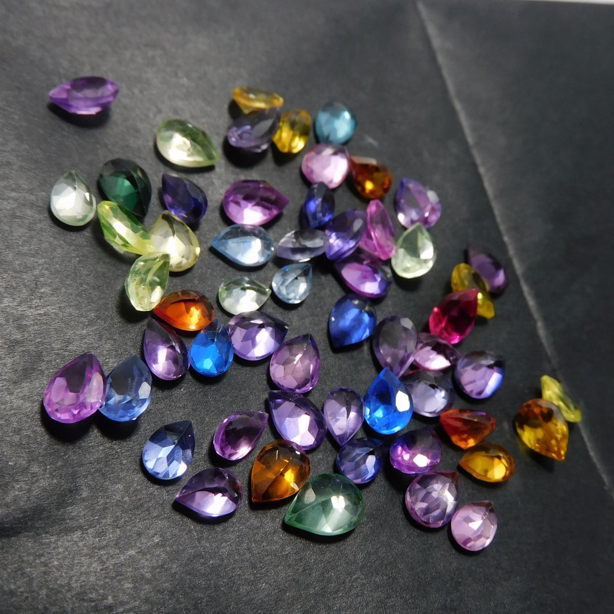 10.47 Ct Natural Mix Color Sapphire Lot CERTIFIED Loose Gemstone Pear Cut