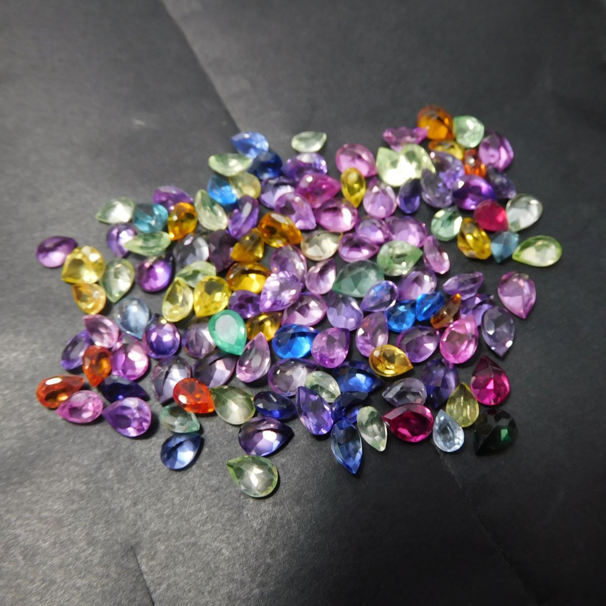 10.47 Ct Natural Mix Color Sapphire Lot CERTIFIED Loose Gemstone Pear Cut