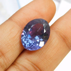 12.10 Carat Natural CERTIFIED Alexandrite Oval Cut Color-Change Loose Gemstone