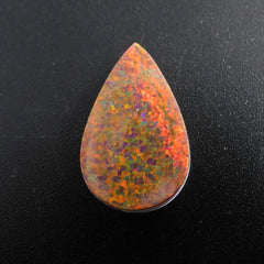 Natural Fire Pear Cut Boulder Opal 9.25 Ct CERTIFIED Loose Gemstone