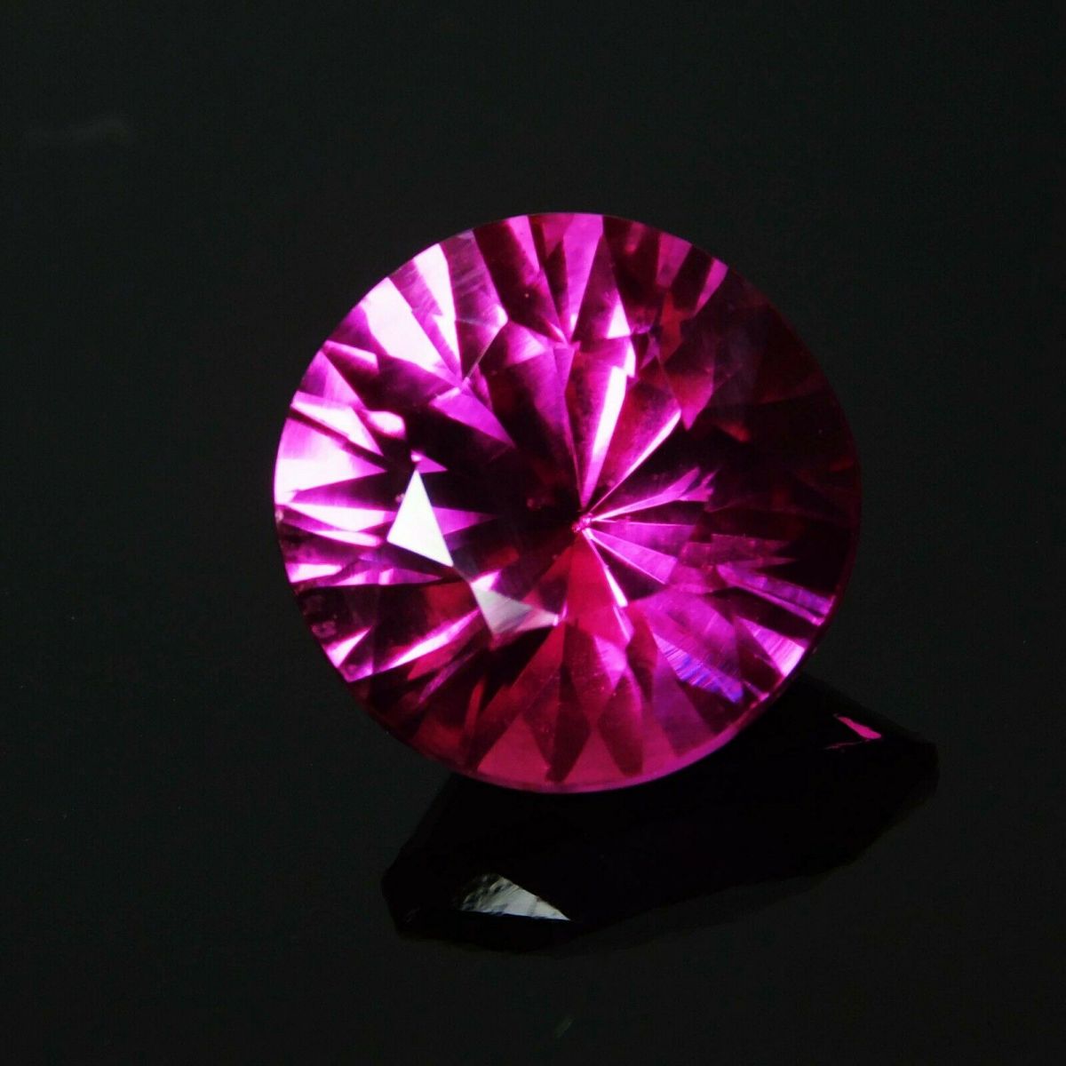 8.10 Ct Precious Natural Pink Tourmaline Loose Gemstone Round Cut CERTIFIED