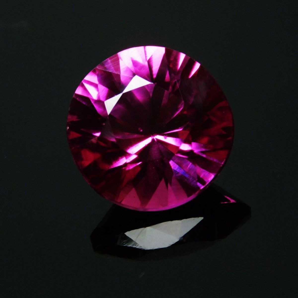 8.10 Ct Precious Natural Pink Tourmaline Loose Gemstone Round Cut CERTIFIED