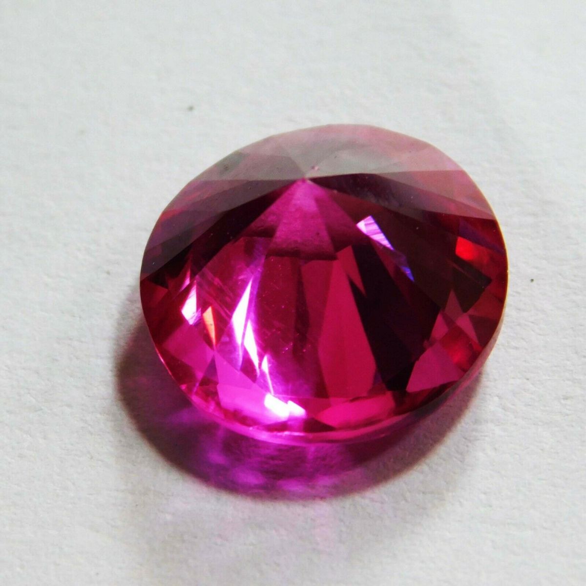 8.10 Ct Precious Natural Pink Tourmaline Loose Gemstone Round Cut CERTIFIED