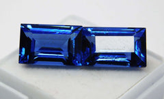 21 Ct Natural Blue Sapphire CERTIFIED Baguette Shape Loose Gemstone