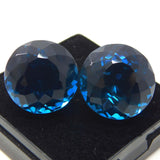 CERTIFIED AA+ Blue Grandidierite Round Cut 55 Ct Loose Gemstone Pendant Size