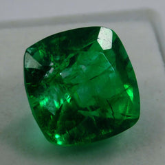 9.70 Ct Natural CERTIFIED Emerald Square Cushion Cut Green Loose Gemstone