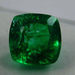 9.70 Ct Natural CERTIFIED Emerald Square Cushion Cut Green Loose Gemstone