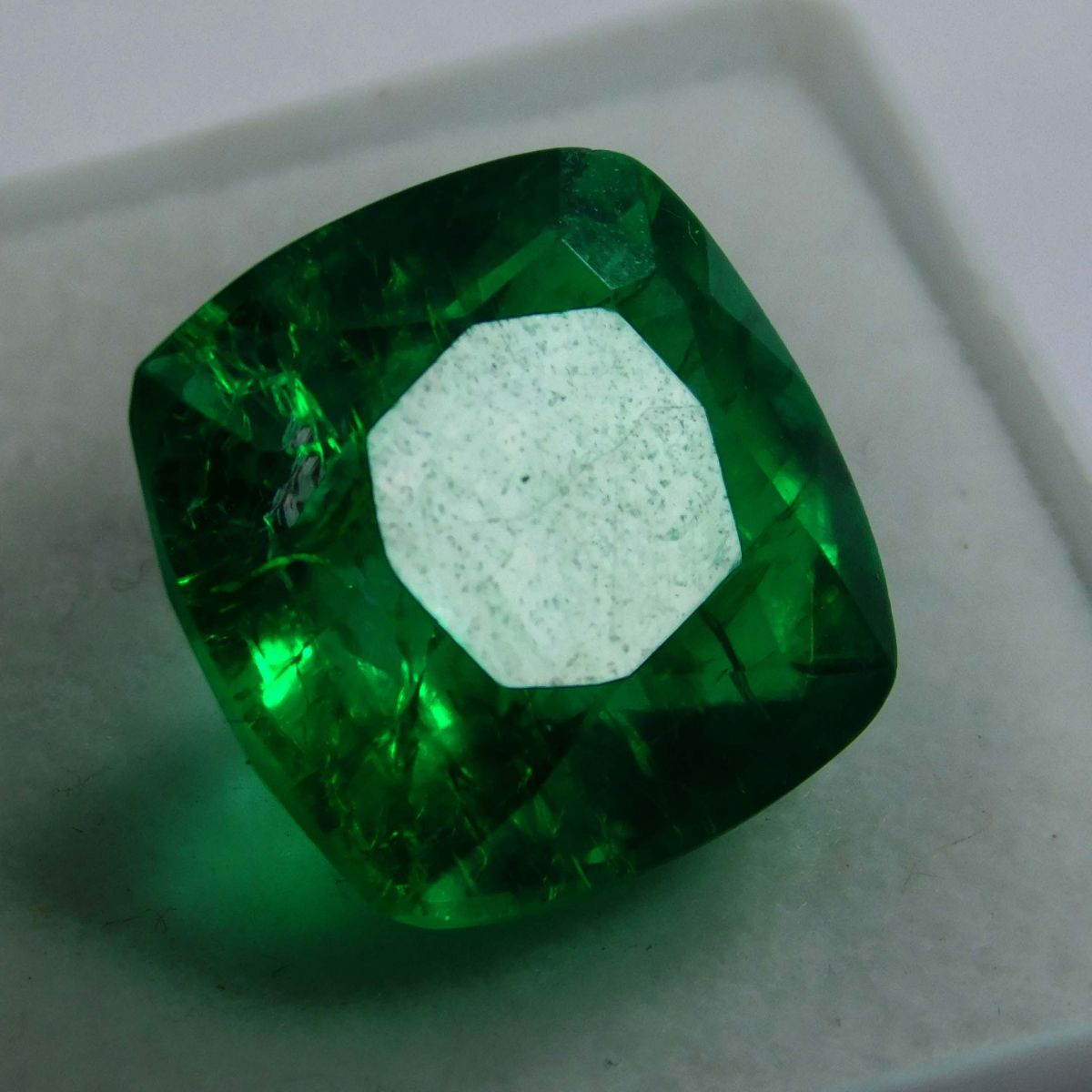 9.70 Ct Natural CERTIFIED Emerald Square Cushion Cut Green Loose Gemstone