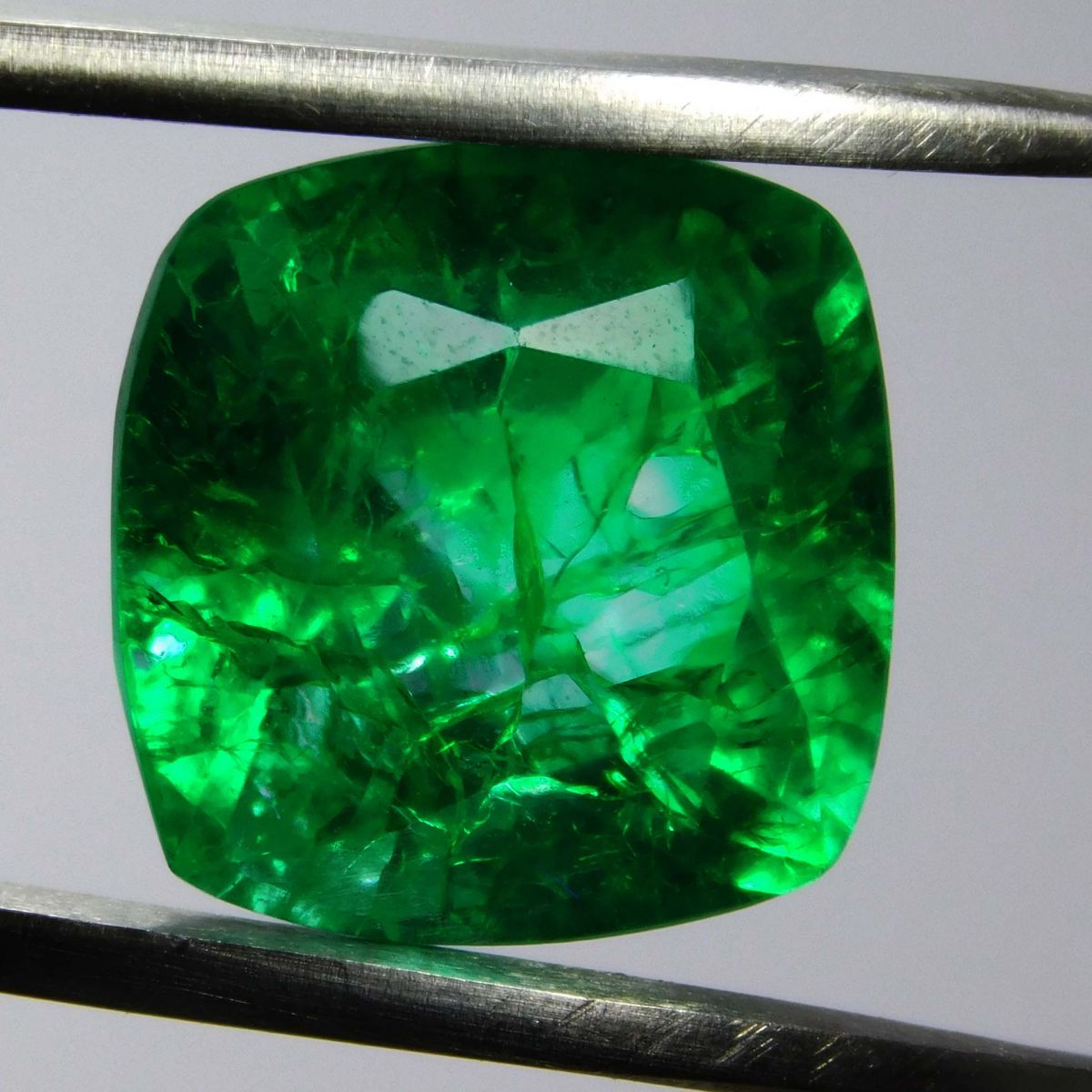 9.70 Ct Natural CERTIFIED Emerald Square Cushion Cut Green Loose Gemstone