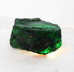 370 Ct Natural Green Emerald Huge Rough Earth Mined CERTIFIED Loose Gemstone