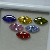 7x5 mm Mix Color Marquise Cut 15 Pcs Natural Sapphire CERTIFIED Loose Gemstone