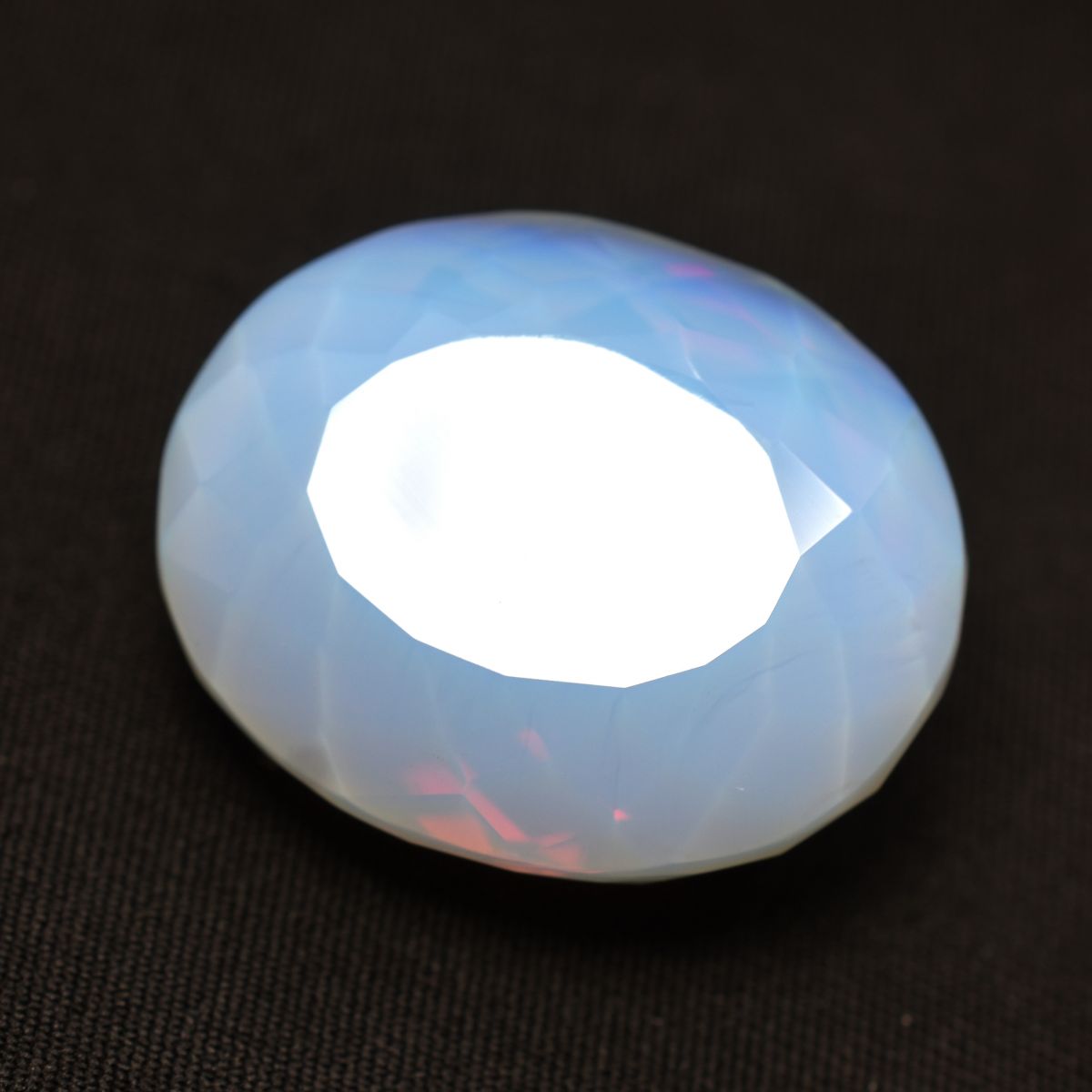 Ethiopian Natural Opal Sky-Blue 52.20 Ct Oval Cut RARE Loose Gemstone CERTIFIED