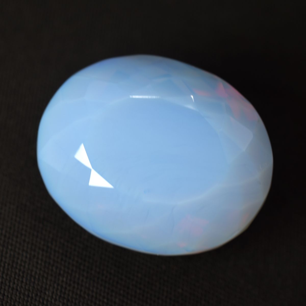 Ethiopian Natural Opal Sky-Blue 52.20 Ct Oval Cut RARE Loose Gemstone CERTIFIED