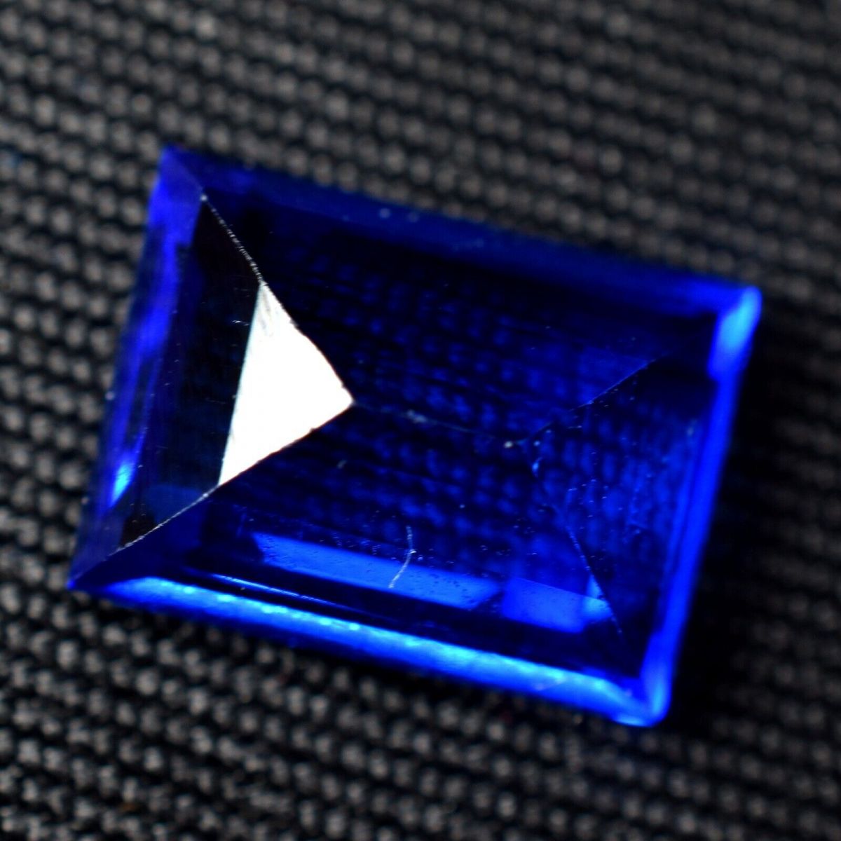 3.75 Ct Natural TANZANITE Dark Blue Emerald Shape Loose Gemstone CERTIFIED