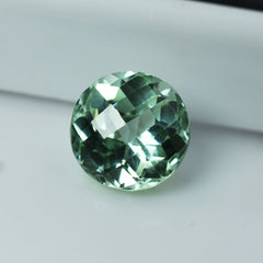 Montana Sapphire Natural 7.10 Ct Round Cut Bluish Green CERTIFIED Loose Gemstone