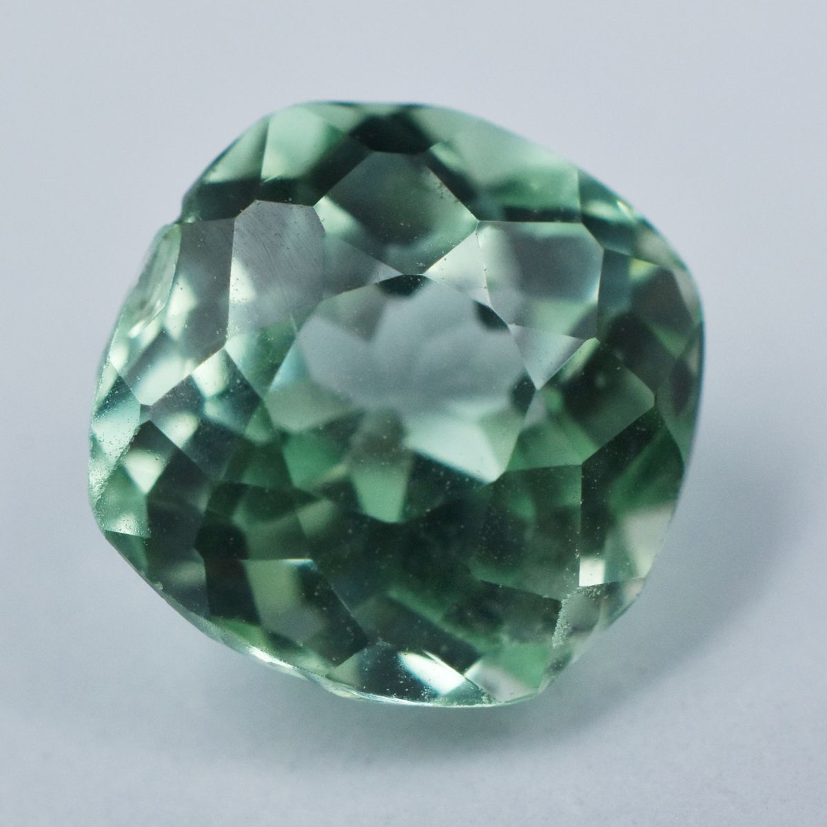 Natural Bluish Green Sapphire 2.45Ct Square Cushion Cut CERTIFIED Loose Gemstone