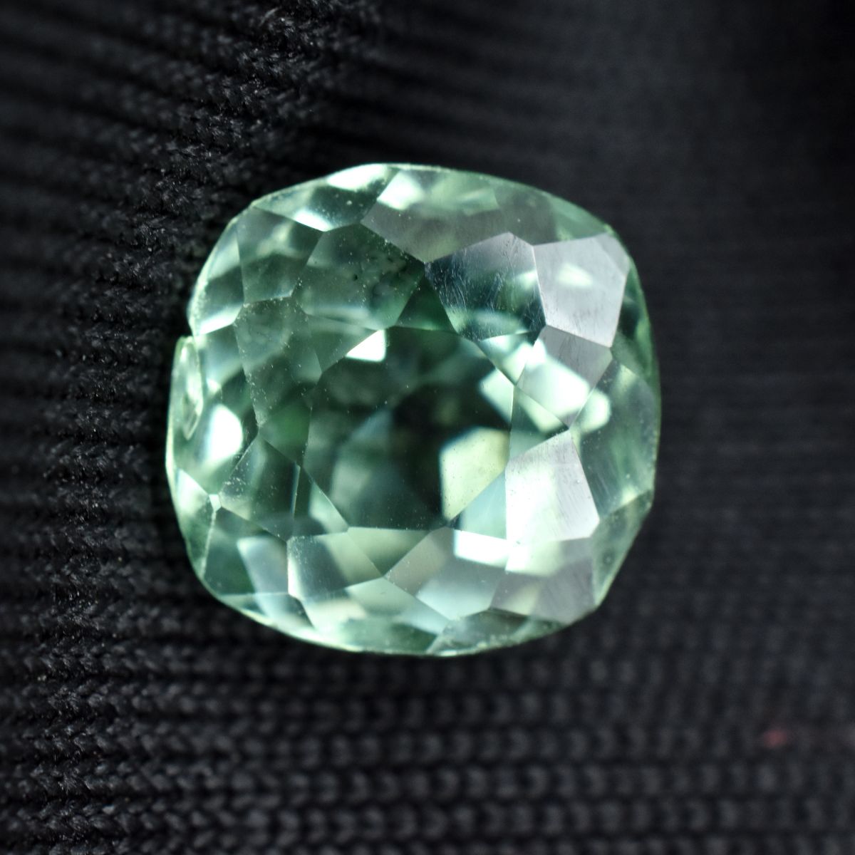 Natural Bluish Green Sapphire 2.45Ct Square Cushion Cut CERTIFIED Loose Gemstone