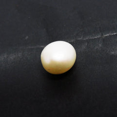 3.70 Ct White Mabe Natural Pearl Loose Gem Sea CERTIFIED Excellent Round Cut