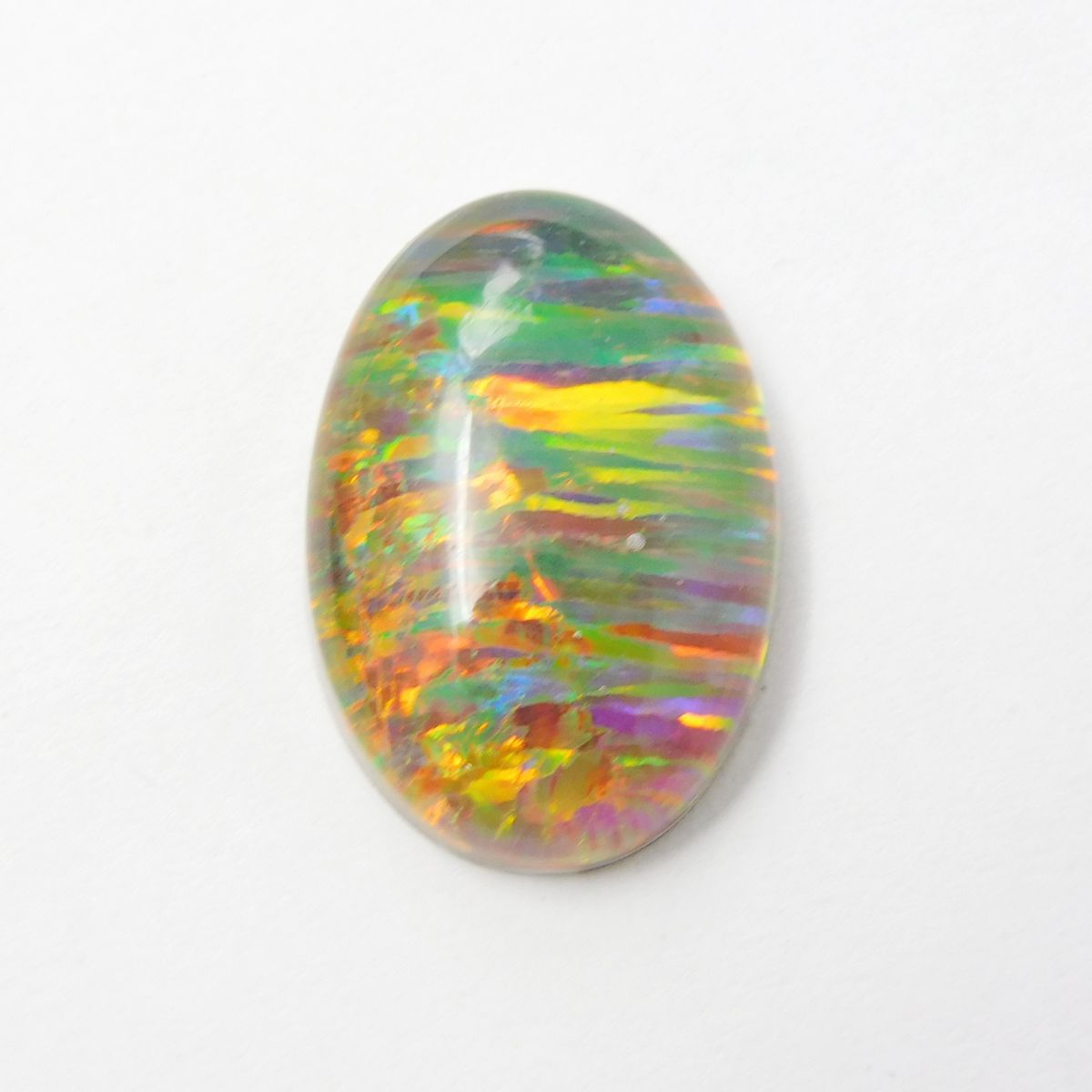 Boulder Opal Oval Cut 16.00 Ct Fire Natural Loose Gemstone CERTIFIED