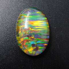 Boulder Opal Oval Cut 16.00 Ct Fire Natural Loose Gemstone CERTIFIED