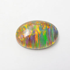 Boulder Opal Oval Cut 16.00 Ct Fire Natural Loose Gemstone CERTIFIED