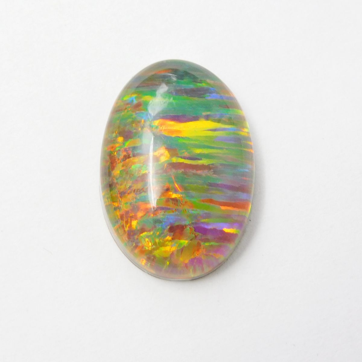 Boulder Opal Oval Cut 16.00 Ct Fire Natural Loose Gemstone CERTIFIED