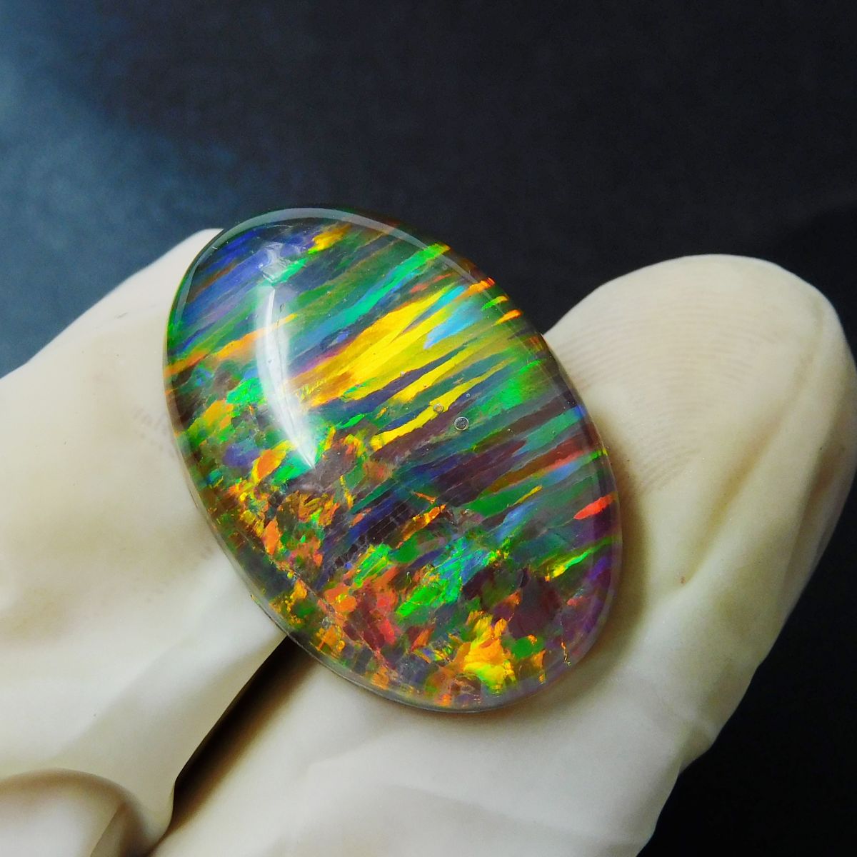 Boulder Opal Oval Cut 16.00 Ct Fire Natural Loose Gemstone CERTIFIED