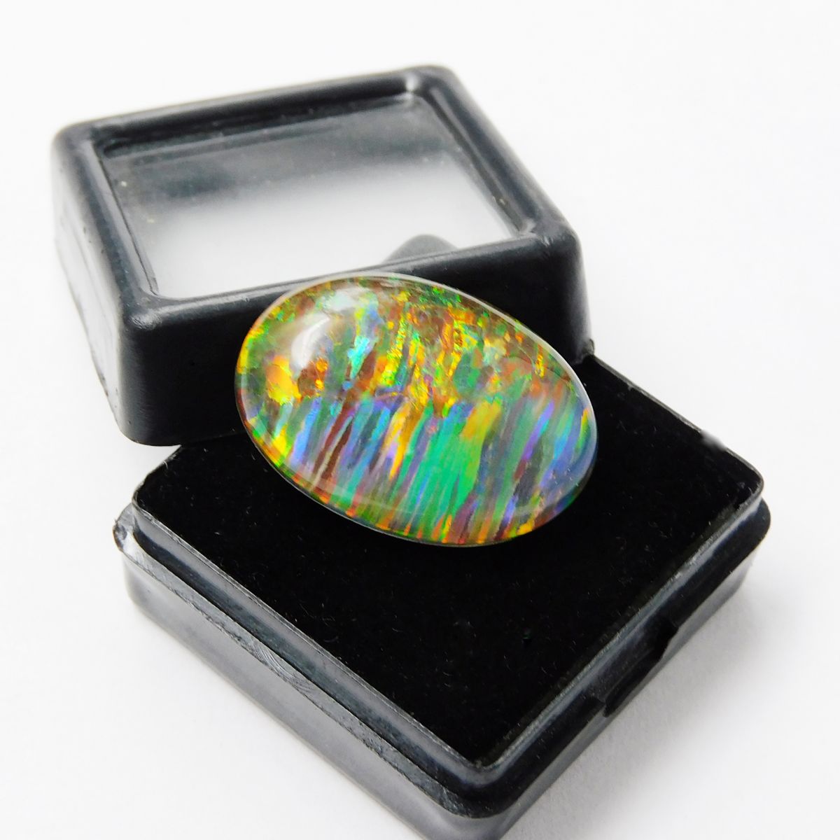 Boulder Opal Oval Cut 16.00 Ct Fire Natural Loose Gemstone CERTIFIED