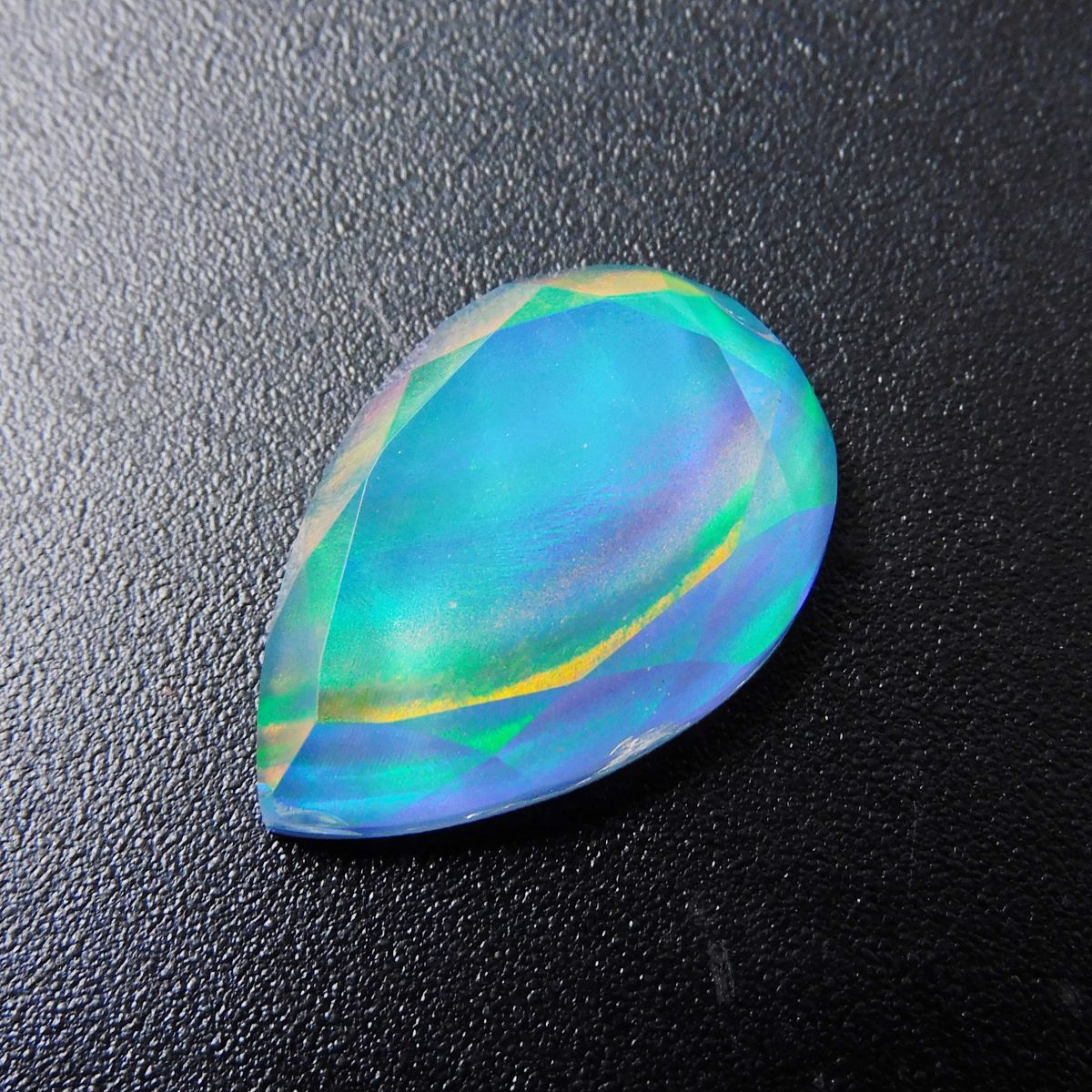 CERTIFIED Boulder Opal 7.80 Ct Natural Multi Color Loose Gemstone Pear Cut