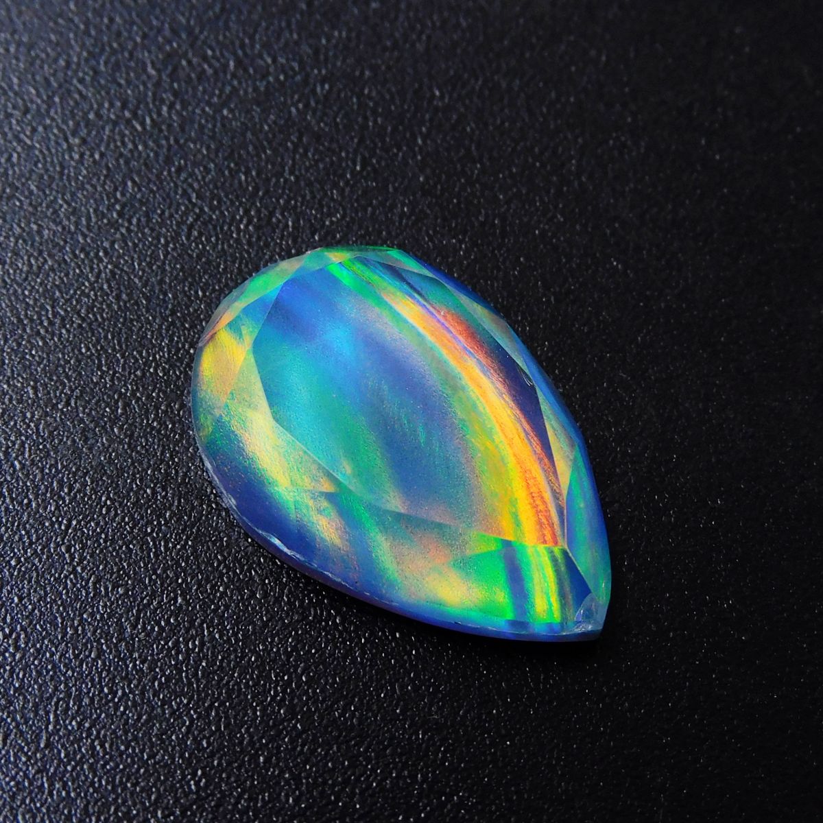 CERTIFIED Boulder Opal 7.80 Ct Natural Multi Color Loose Gemstone Pear Cut