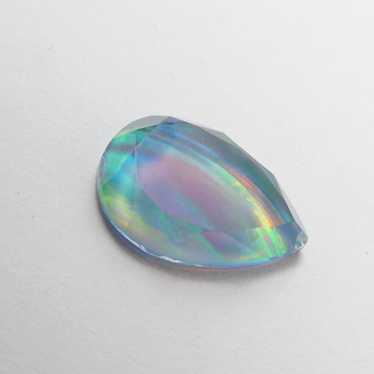 CERTIFIED Boulder Opal 7.80 Ct Natural Multi Color Loose Gemstone Pear Cut