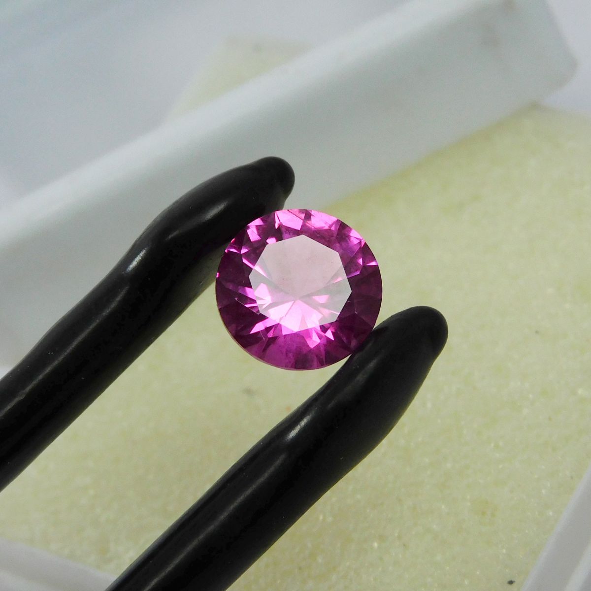 3.15 Ct Natural Genuine Pink Ruby Round Cut Loose Gemstone CERTIFIED