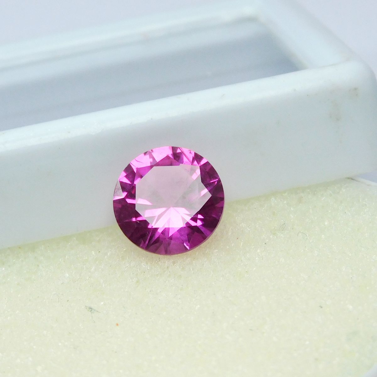 3.15 Ct Natural Genuine Pink Ruby Round Cut Loose Gemstone CERTIFIED