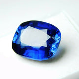 High-quality certified 8.57 carat natural blue sapphire, cushion cut, ideal for ring setting.

