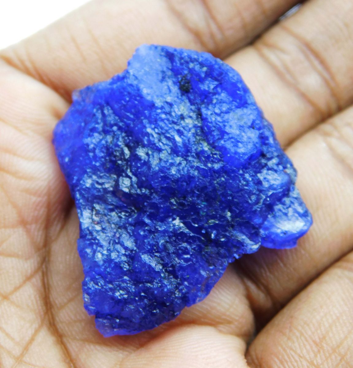 Natural Beautiful Sapphire Blue 49.30 Ct Uncut Rough CERTIFIED Loose Gemstones