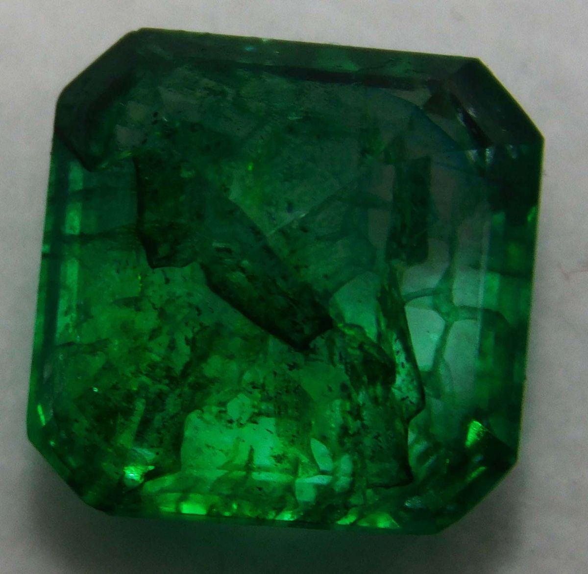 8 Carat Green Natural Colombian Emerald Loose Gemstone Square Cut CERTIFIED