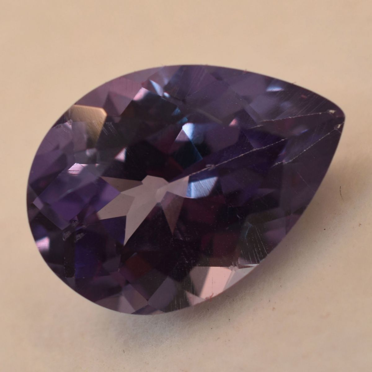 Pear Cut CERTIFIED 7.75 Ct Natural Color Change Alexandrite Loose Gemstone