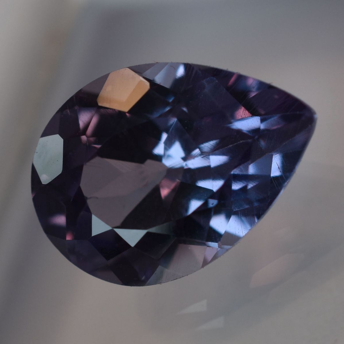 Pear Cut CERTIFIED 7.75 Ct Natural Color Change Alexandrite Loose Gemstone