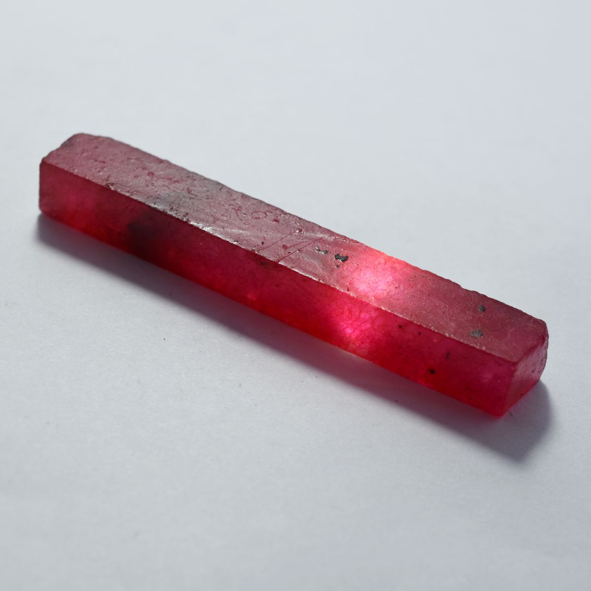 Natural Rare Dyed Rough 67.70 Ct Red Ruby Uncut Raw Loose Gemstone CERTIFIED