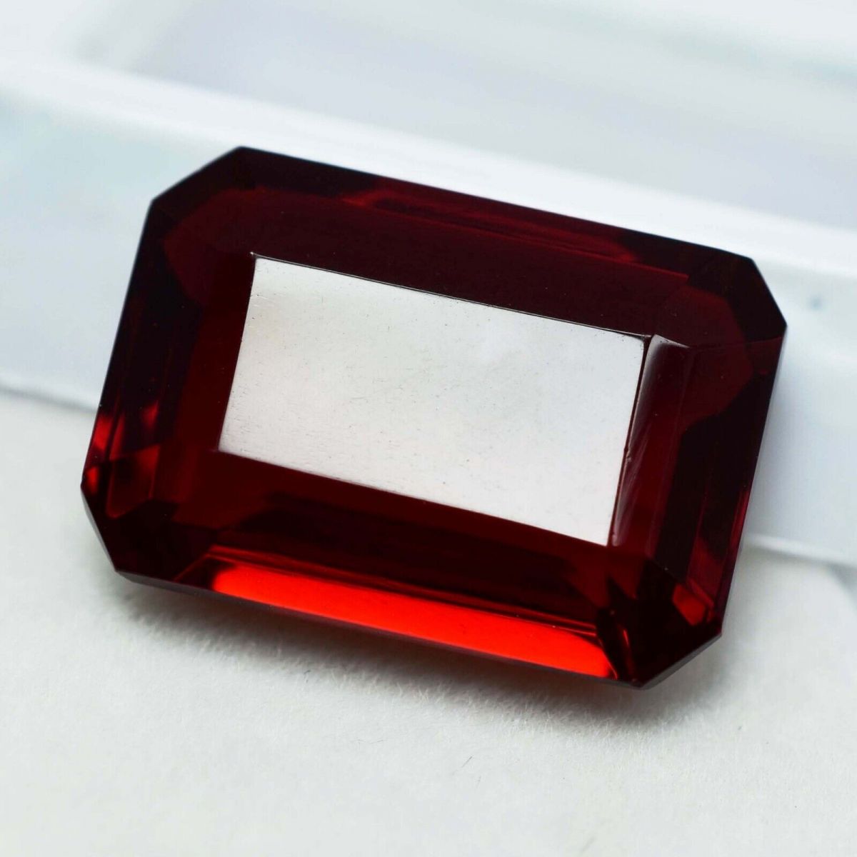 8.19 Ct NATURAL Ruby Pigeon Blood RED  Emerald Cut CERTIFIED Loose Gemstone