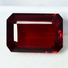 8.19 Ct NATURAL Ruby Pigeon Blood RED  Emerald Cut CERTIFIED Loose Gemstone