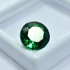 10.50 Ct NATURAL ROUND Cut Green Garnet Loose Gemstone CERTIFIED