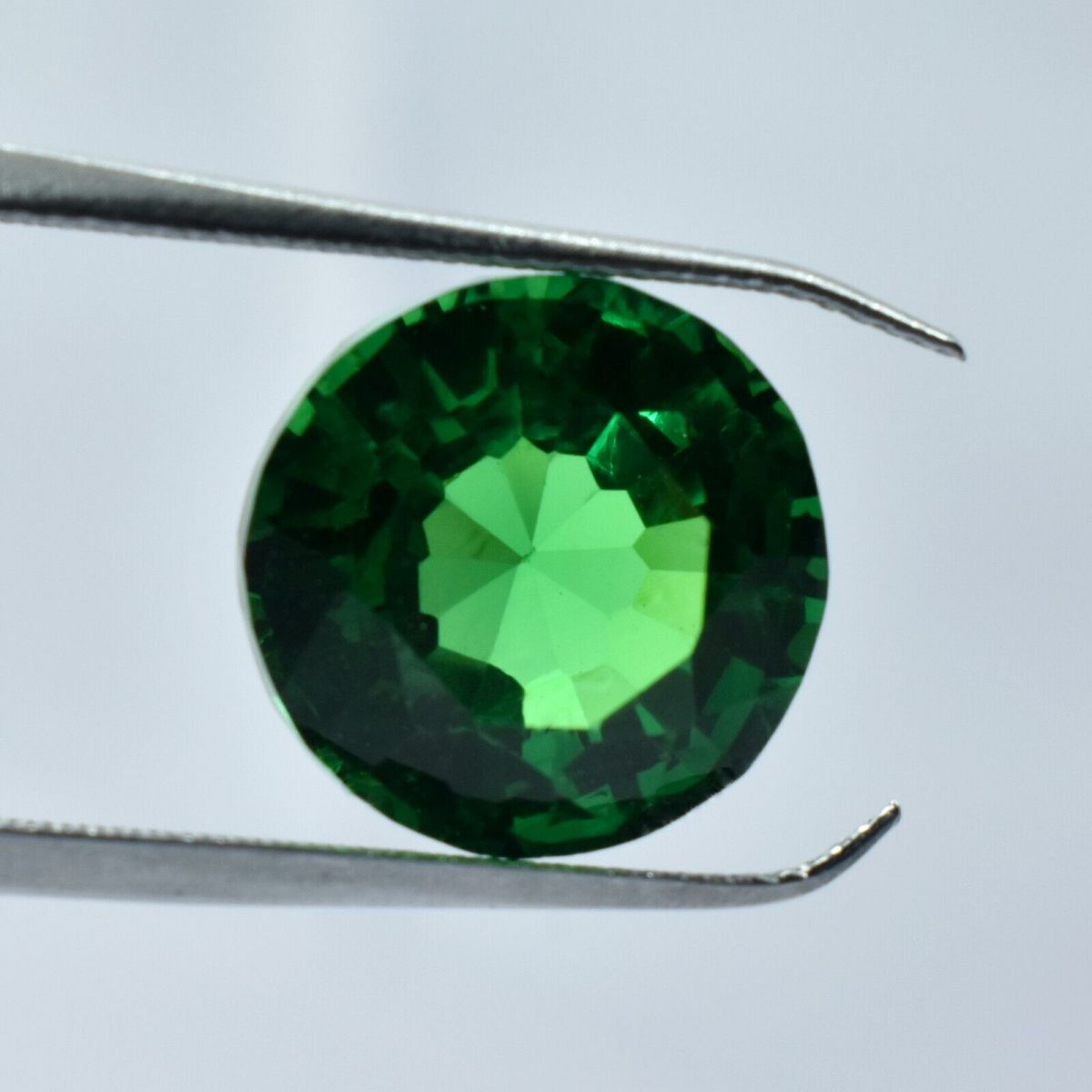 10.50 Ct NATURAL ROUND Cut Green Garnet Loose Gemstone CERTIFIED