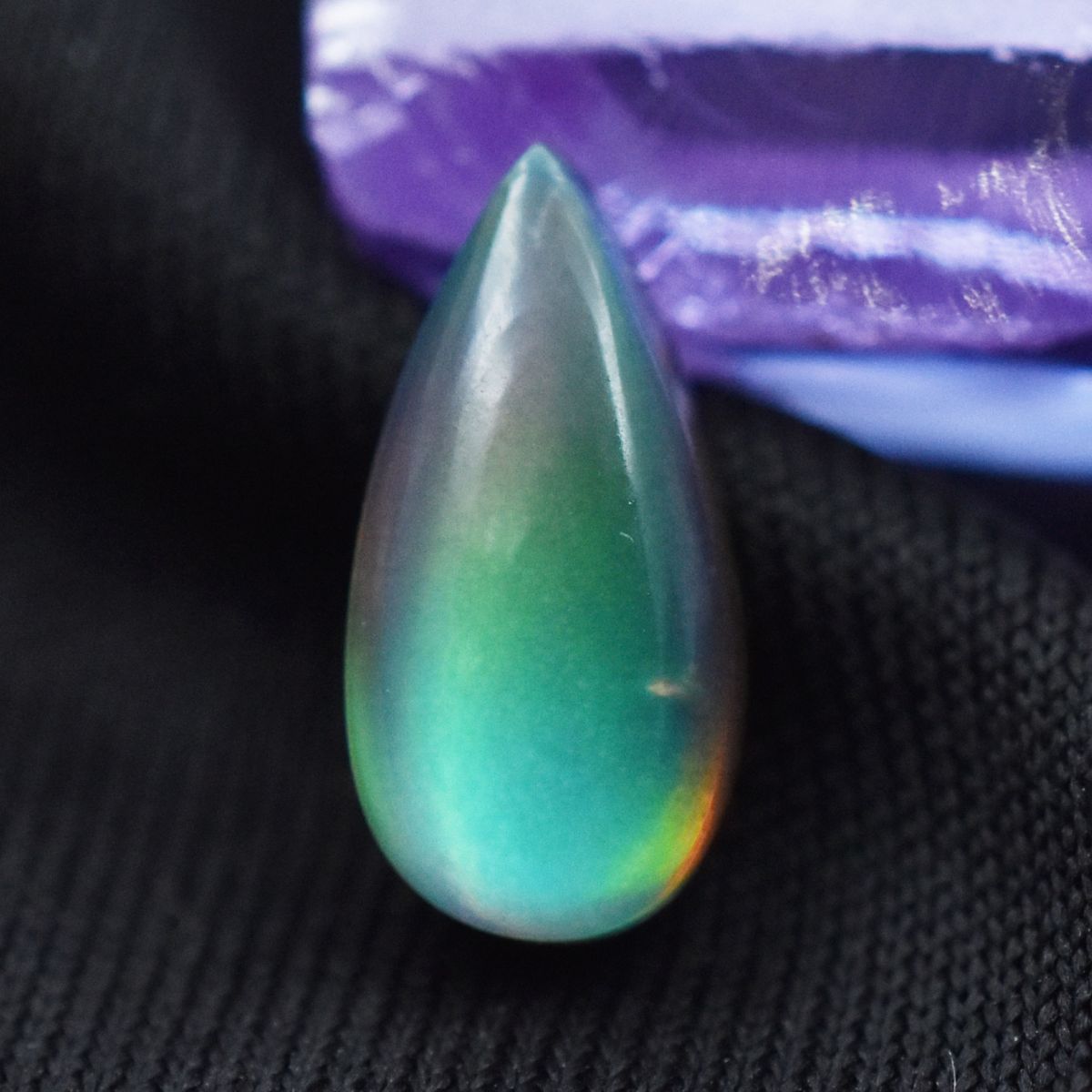 CERTIFIED Natural Pear Shape 2.00 Carat Multi-Color Opal Loose Gemstone